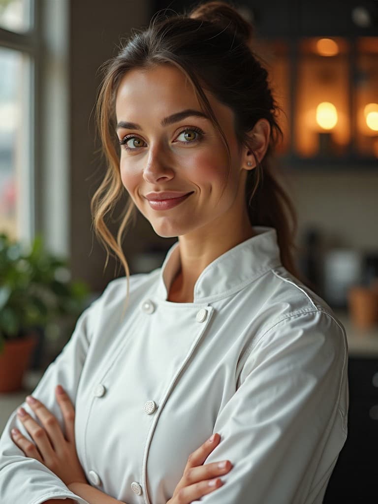AI-generated portrait of Elena Voss
